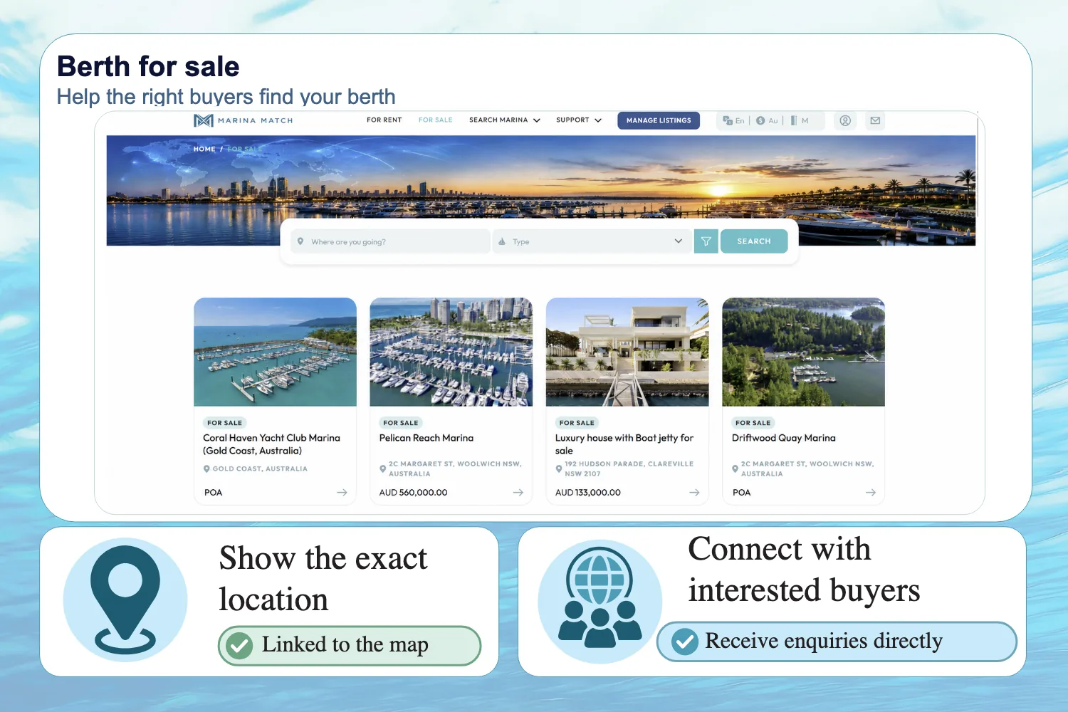 Berths for Sale Berths for Sale